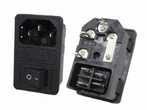 C14 AC power socket+Fuse+Switch  KLS1-AS-303-4