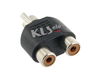 RCA Plug To RCA Jack x2  KLS1-PTJ-17