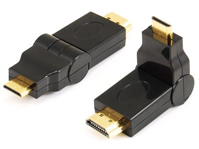 HDMI micro male to HDMI A male adaptor,swing type  KLS1-12-001