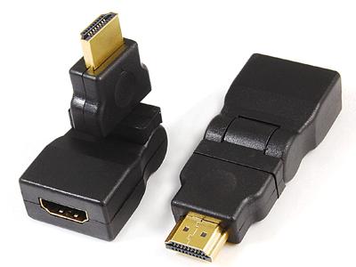 HDMI A male to HDMI A female adaptor,rotating 270˚ KLS1-10-017