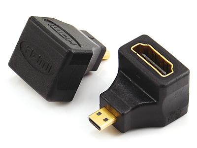 HDMI micro male to HDMI A female adaptor,90?angle type  KLS1-12-P-001A