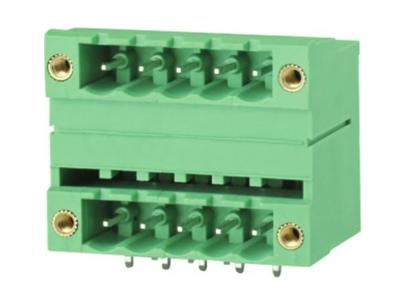 5.00mm & 5.08mm Female Pluggable terminal block Right Angle With Fixed hole  KLS2-EDDLR-5.00&5.08