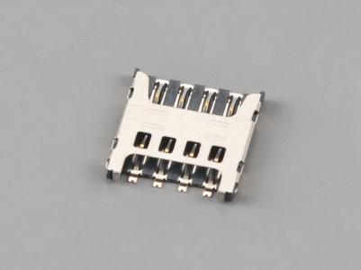 Micro SIM Card Connector,8P,PUSH PULL,H1.5mm  KLS1-SIM-091