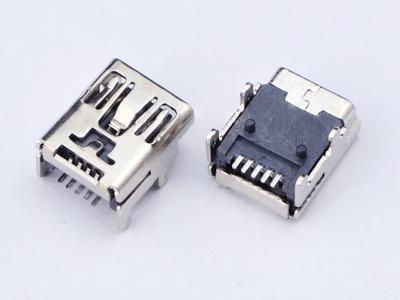 5P B type R/A SMD Mini USB connector socket  KLS1-229-5FD