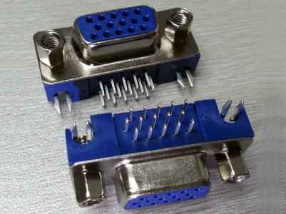 HDR 3 Row D-SUB Connector,15P Female,Right angle,3.08mm  KLS1-415