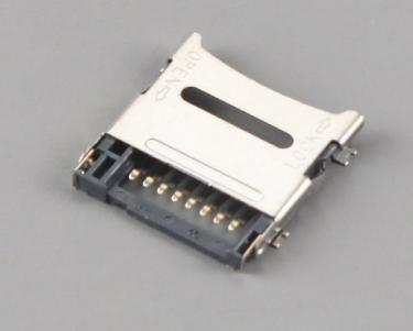 Micro SD Card Connector;HINGED TYPE,H1.9mm  KLS1-TF-002