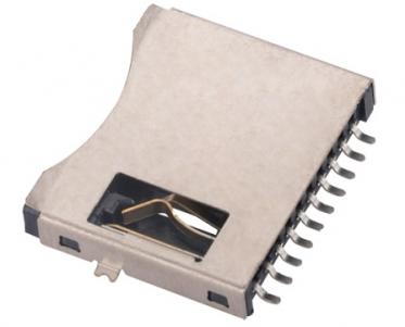 Micro SD card connector push pull,H1.8mm  KLS1-TF-014