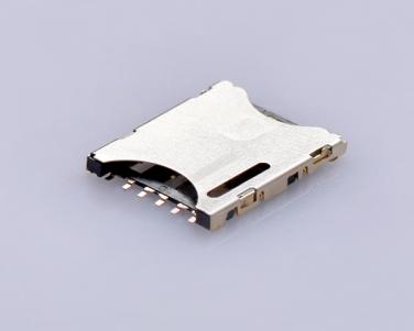 Nano SIM Card Connector;PUSH PULL,6Pin,H1.2mm  KLS1-SIM-D01