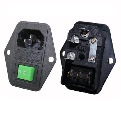 C14 AC power socket+Fuse+Switch  KLS1-AS-303-1A
