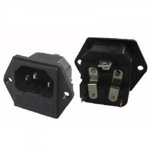C14 AC power socket+Fuse  KLS1-AS-301-18
