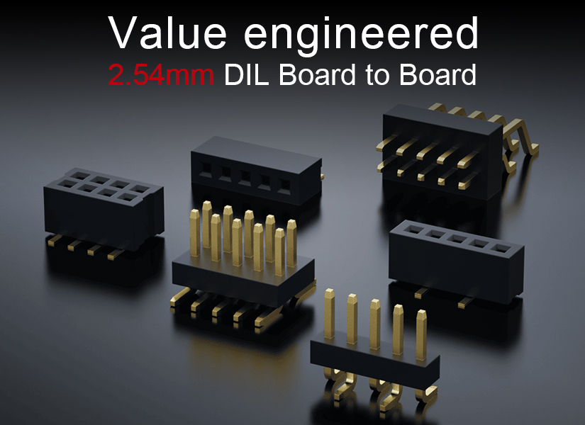 Value engineered2.54mm DIL Board to Board
