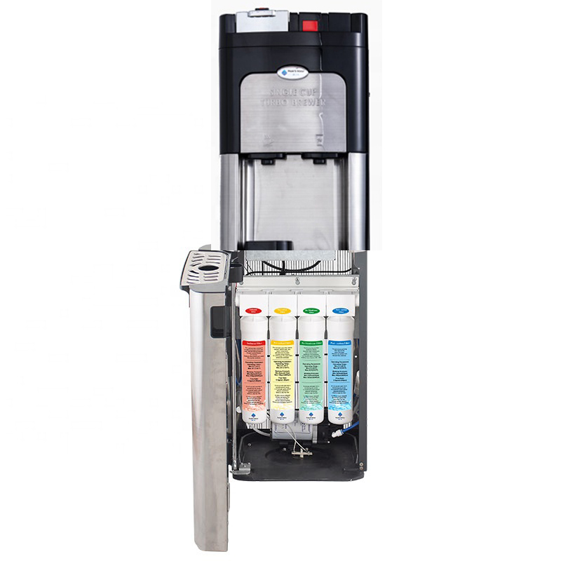 8LCH-KK-SC-SSF-ROPOU Bottom loading water dispenser with Ro filter and cafe brewer