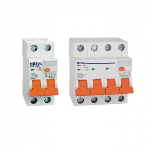 NBSe hot selling RCBO NBSB6-63LM 63A 4P hydraulic design leakage circuit breaker