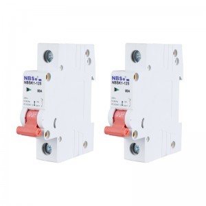 NBSe NBSK1-125 circuit breaker type ac disconnector switches 4 pole isolation