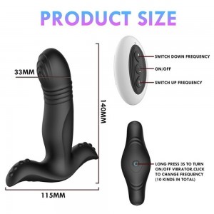 10 Vibration Modes Secretme Butt Stimulator Plug for Male and Women