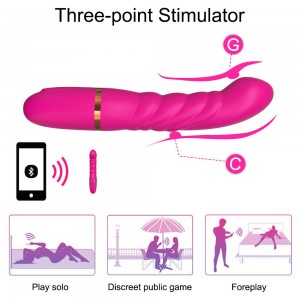 Double head double-use G-spot stimulation vibration massage sex toys