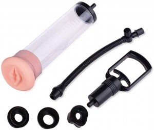 Manual Penis Vacuum Air Pump Strengthen Enlarger Booster Extender Device