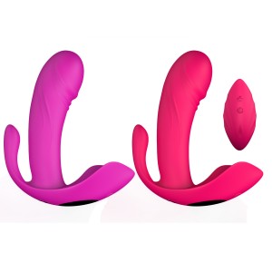 New Design Remote Control Butterfly Vibrating Rotation Electric Silicone Sex Vibrator