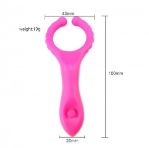 Silicone Vibrating Nipple Stimulator G-spot Clip Dildo Ring Toy  vibrator