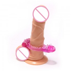 Time Delay Extender Sleeve Vibrating Cock Penis Ring For Male