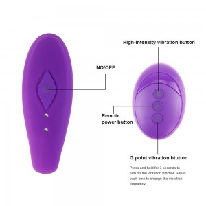 Remote control dual Tip Vibrator U-Shaped G-Spot Clitoral Stimulator couples vibrator