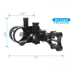 Quick – Adjustment and Micro-Adjustable 5-Pin Compound Bow Sight