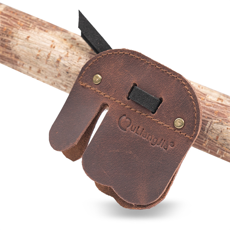 AKT-SL944 Archery Leather Finger Tab For Outdoor Practice Featured Image