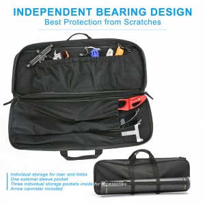 AKT-SP032 New DesignTake Down Recurve Bow Bag With Individual Compartments