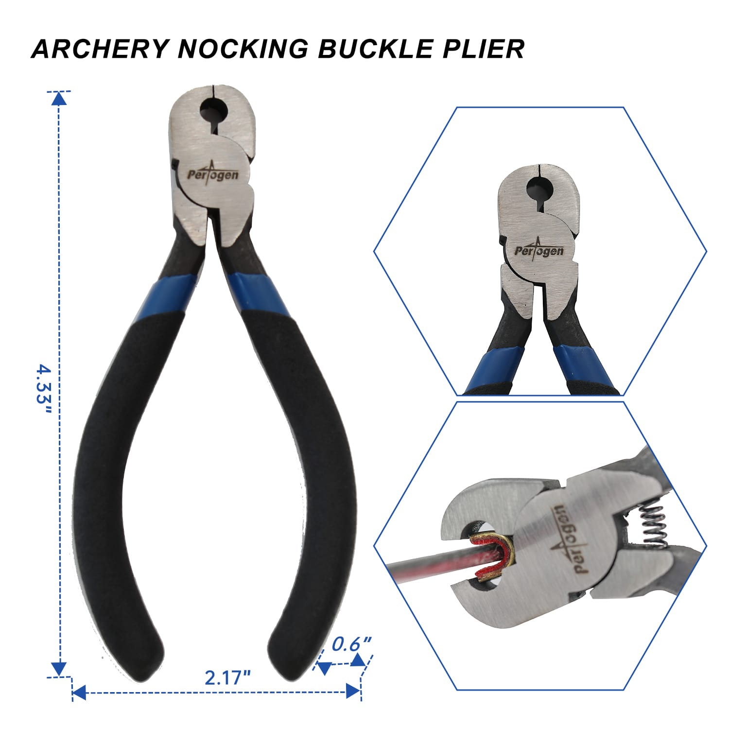 Nocking Buckle Pliers with Nocks T Bow Square Bowstring Clip Plier Bow Tools 
