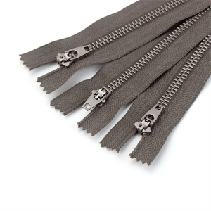 Track Pants Zipper Supplier –  Wholesale Factory Custom 4.5YG 4YG 5YG Double Lock Close End Metal Brass Zipper for Jeans – Wanhe