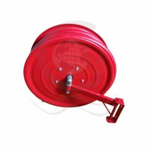 Fire hose reel with globe valve