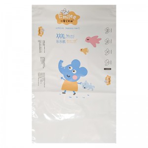 Special New Products PE Film Heat Seal Baby Diaper Plastic Packaging Bag