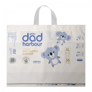 Daily Use Ldpe Bags Hygiene Products Customized Plastic Designer Disposable Baby Diapers Packaging Bag