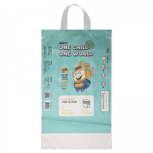 Wholesale Custom Printed Plastic Baby Diaper Packaging Nappy Bags