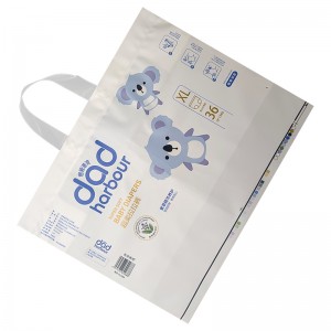 Daily Use Ldpe Bags Hygiene Products Customized Plastic Designer Disposable Baby Diapers Packaging Bag