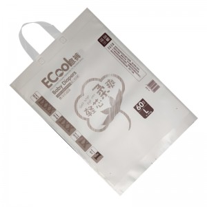 Customized Logo Laminated PE Plastic Water Proof Baby Diaper Facial Tissue Packaging Bag
