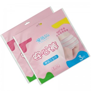 Hot sale custom disposable plastic women menstrual pants packaging bags