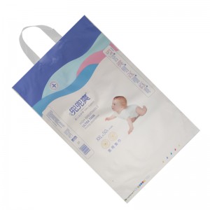 wholesale custom hdpe plastic baby diaper nappy packaging bag