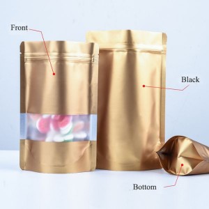 Custom logo pouch and zipock plastic packaging bags for food and clothing