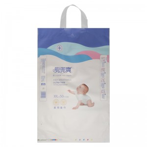 Fragrance Biodegradable Plastic Nappy Baby Diaper Bag with Custom Logo