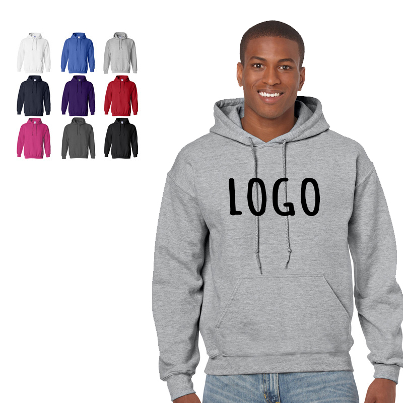 Wholesale Men’s Fleece Sweatshirt Hooded embroidery hoodie custom print logo hoodies Featured Image