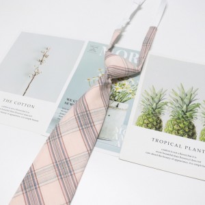 Wholesale Honors Day Custom Cotton Floral Plaid Designs Neckties Fashion JK Pattern Clip Ties For Men School Student Girls