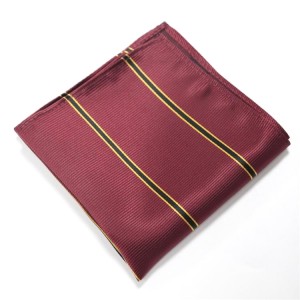 Factory Striped Woven 25cm Handkerchief Pocket Square Hanky For Mens Wedding Party