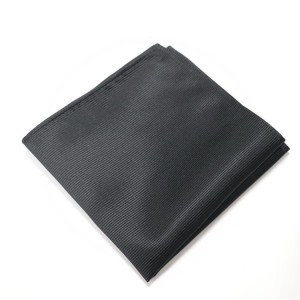 Wholesale Spot Polyester Plain Solid Woven 25cm Handkerchief Pocket Square Hanky For Mens