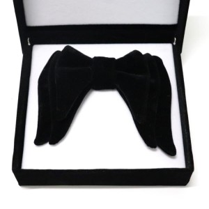 Men double triple bow tie velvet party business wedding Adult big bowtie female cravate