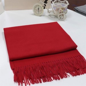 Newly Wholesale Fashion Hot Lady Solid Color Winter Warm Wool Other Scarf Shawl For Women