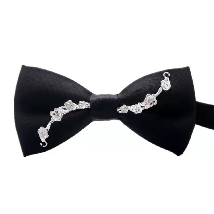 Newly banquet Inlaid diamond bow metal accessories bow tie 6