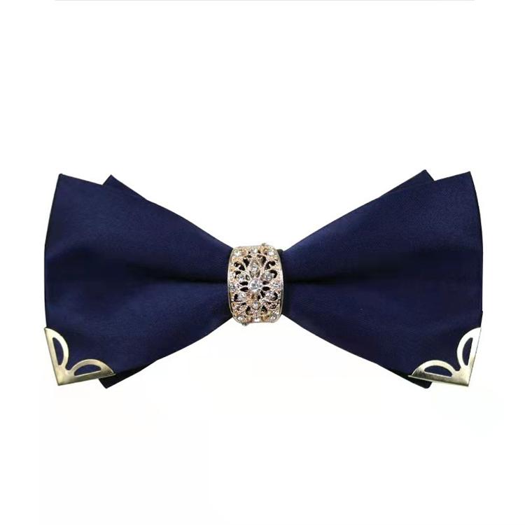 Newly diamond bow metal accessories wedding bow tie 1