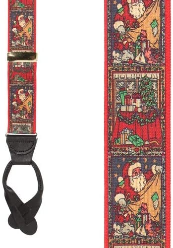 Suspender Store Mens Dressy Button-End-Christmas Novetly Braces 2