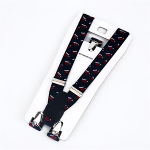 Wholesale Hot sale for Christmas Elastic metal adjustable clip suspenders for men